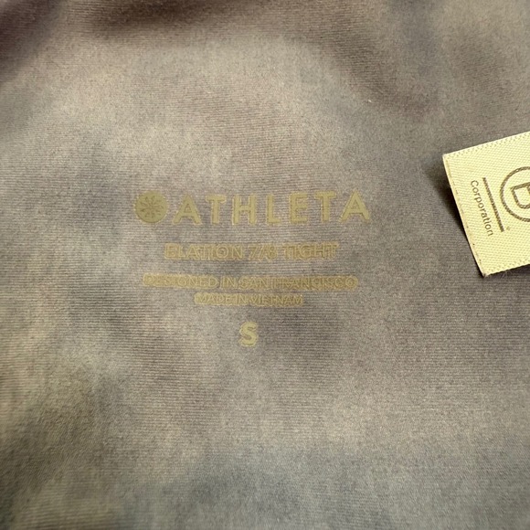 Athleta Elation 7/8 Tight Leggings Women's Size S Tie Dye Activewear - Picture 2 of 8